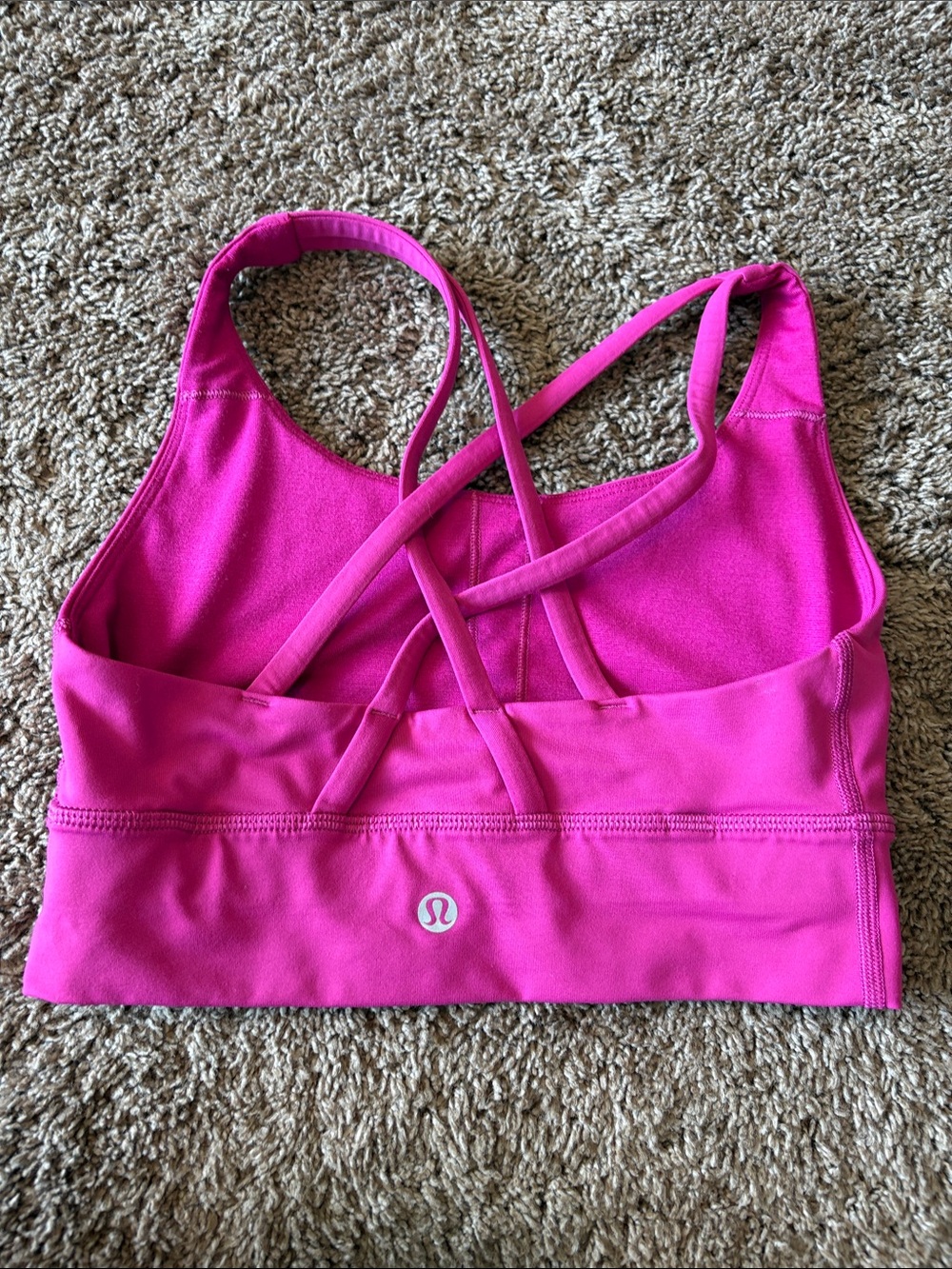 lululemon athletica Hot Pink Strappy Sports Bra